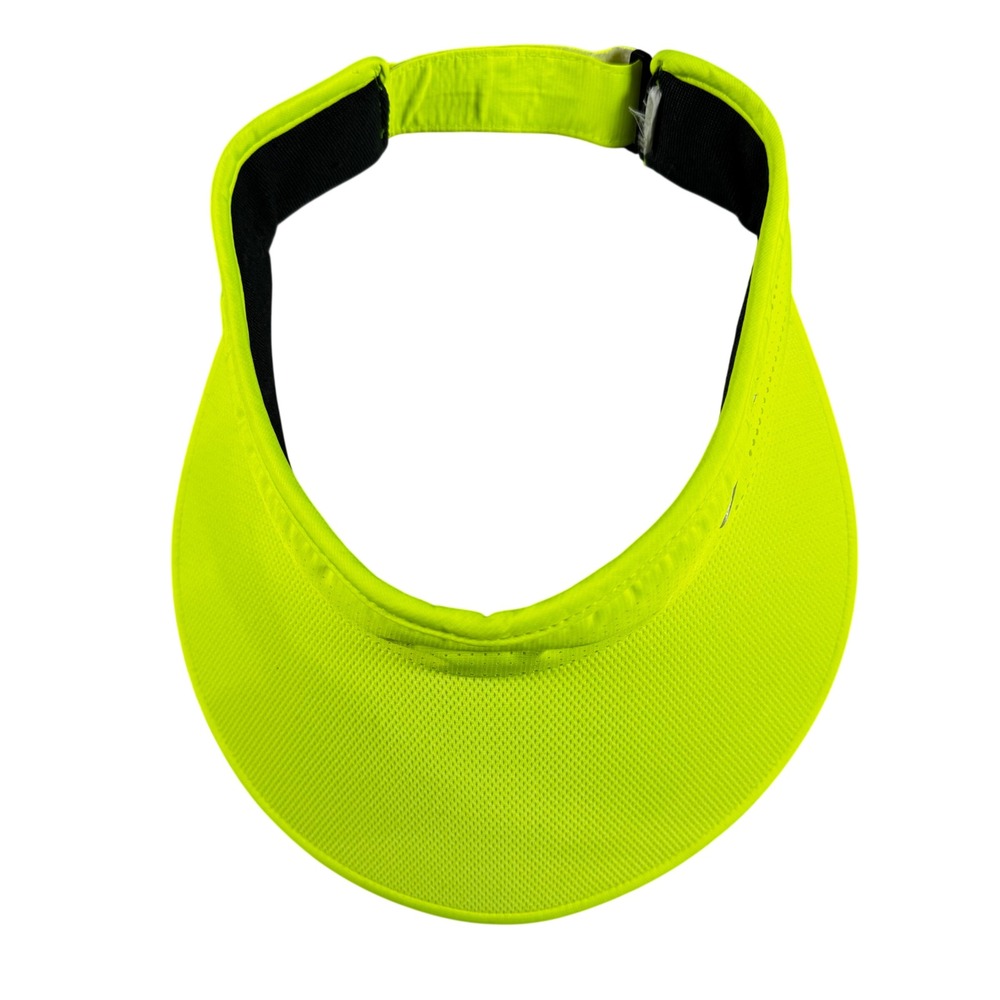 Nike Golf Visor Womens OS Neon Yellow Good Mesh Adjustable Swoosh Logo - Picture 7 of 7